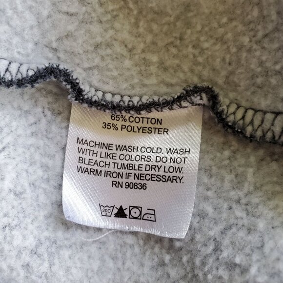 Border View Lodge Sweatshirt Large Grey Embroidered Walleye Fish Destination - Picture 5 of 9